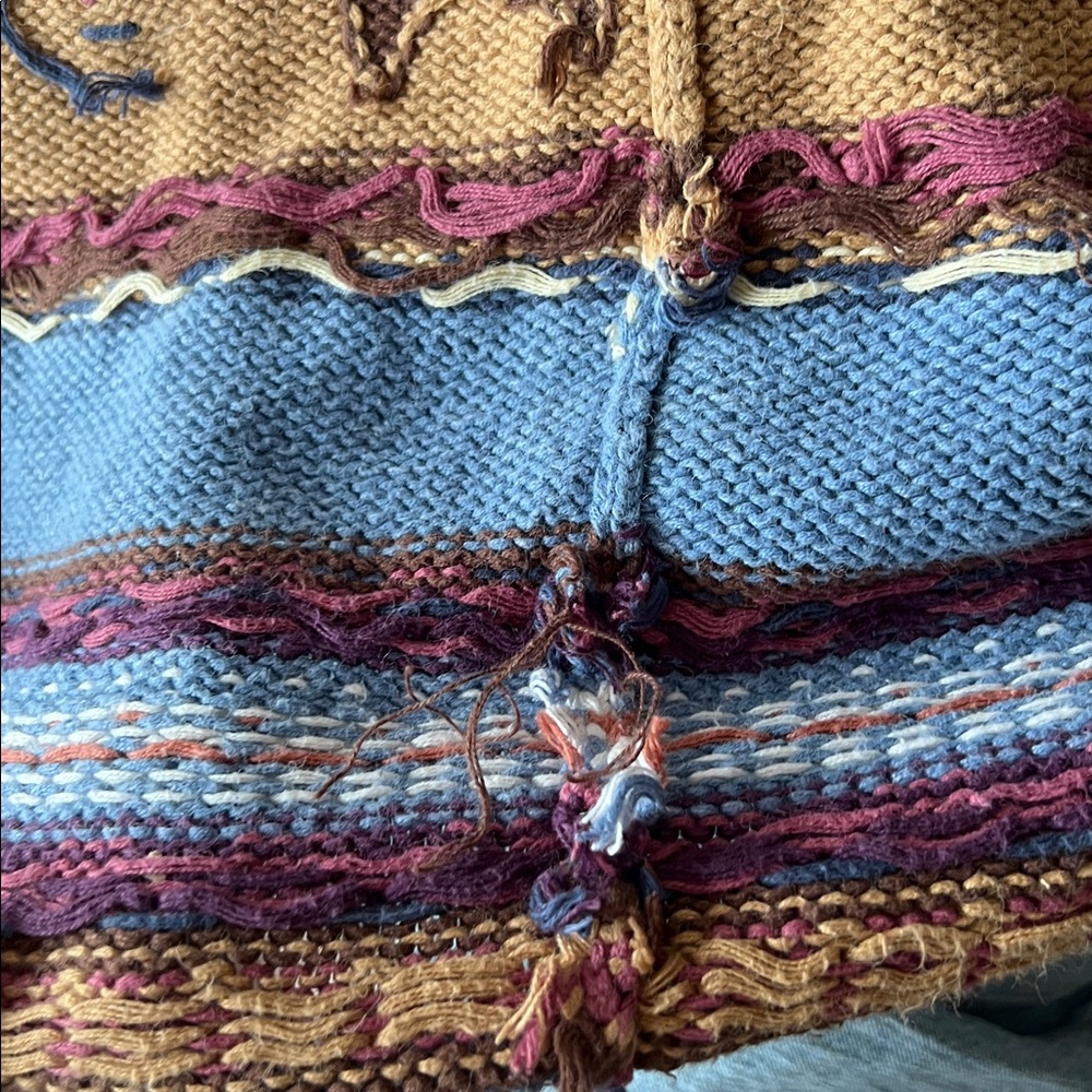 Jantzen Hand Embroidered Western Colorful Knit Cardigan - Picture 7 of 8